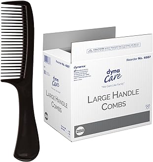 Long Handle Plastic Hair Comb 8.5 inches EACH for easy styling, ensuring effective hair care and grooming.