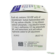 Hylenex Injection 150 Unit Dose SINGLE VIAL (Rx) *Refrigerated Item*