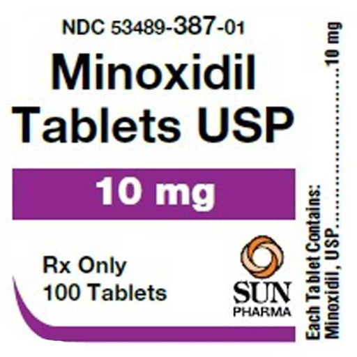 Minoxidil Tablets 10 mg by Sun Pharmaceutical