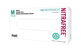 Pink Nitrile Gloves, Ansell Micro-Touch Disposable Exam Gloves 100/Box