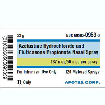 Azelastine Hydrochloride and Fluticasone Propionate Nasal Spray 137 mcg