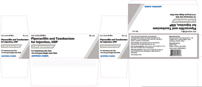 Piperacillin and Tazobactam for Injection Outer Box Label by Apotex Corporation, NDC: 60505-6156-04