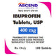 Ibuprofen 400 mg Tablets by Ascend Laboratories 100 Count (RX)