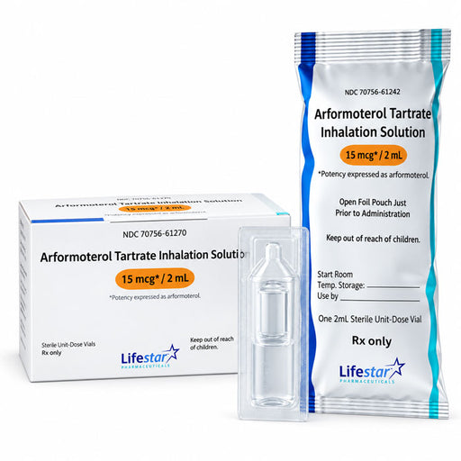 Arformoterol Tartrate Nebulizer Solution Inhalation 15 mcg/2 mL 30/Pack