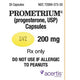 Prometrium Progesterone 200 mg Capsules 30 Count (RX)