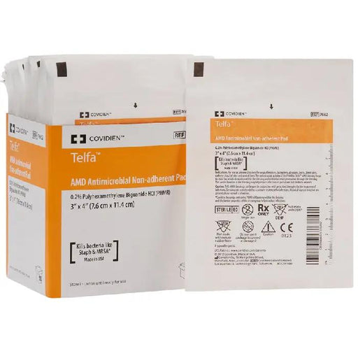 Covidien Telfa Antibacterial Island Dressings 3 inch x 4 inch, box of 25 | Mountainside Medical Equipment 1-888-687-4334 to Buy