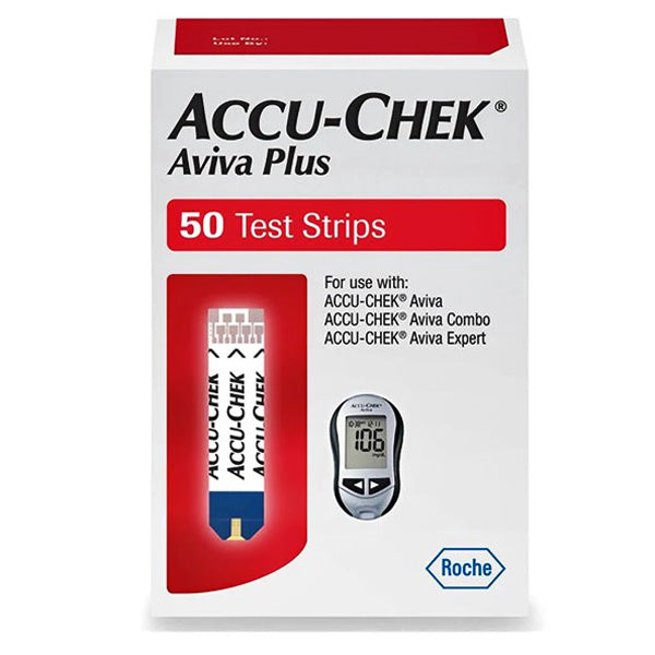Accu-Chek Aviva Plus Blood Glucose Test Strips 50 Count