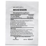 Image of Acetaminophen 325 mg Unit Dose Packet, ideal for precise pain relief and fever reduction, displayed with easy-to-read labeling.