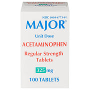 Acetaminophen 325 mg Unit Dose Tablets Regular Strength 100 Per Box