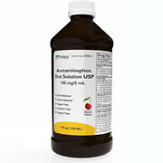 Acetaminophen Oral Solution 160 mg/5 mL Pain & Fever Reliever, Cherry Flavor