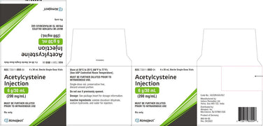 Package Label for Acetylcysteine for Injection 6 g/30 mL Single-Dose Vial 30 mL