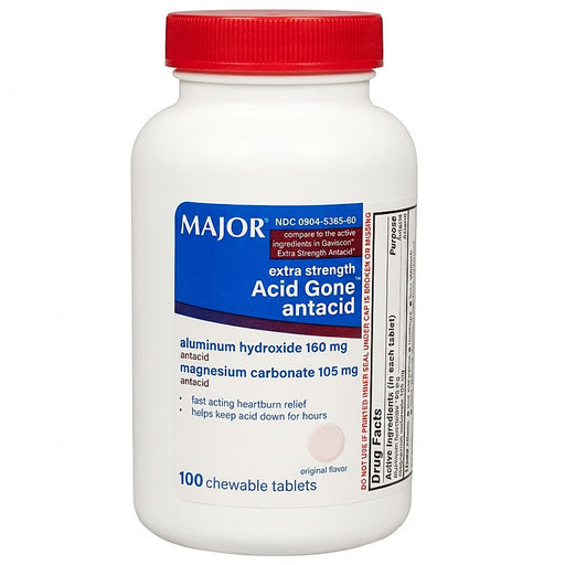 Acid Gone Extra Strength Antacid Chewable by Major Pharmaceuticals