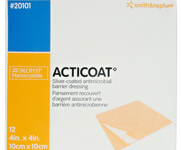acticoat silver dressing Coated Antimicrobial Barrier 4 x 4