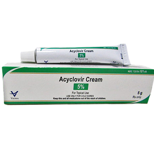 Acyclovir Cream 5% by Viona Pharmaceuticals 5 gram Tube (Rx) Default Title