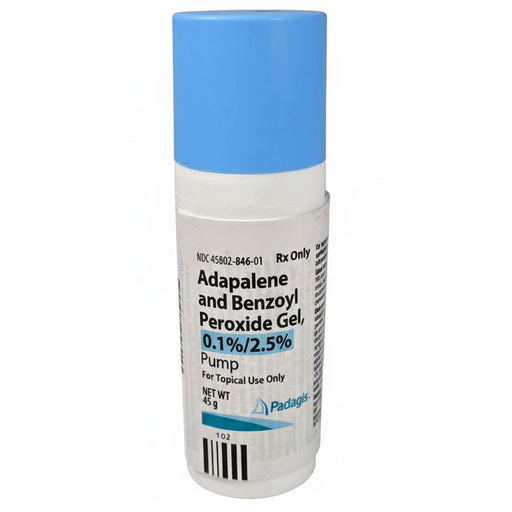 Adapalene and Benzoyl Peroxid Topical Gel Pump Bottle