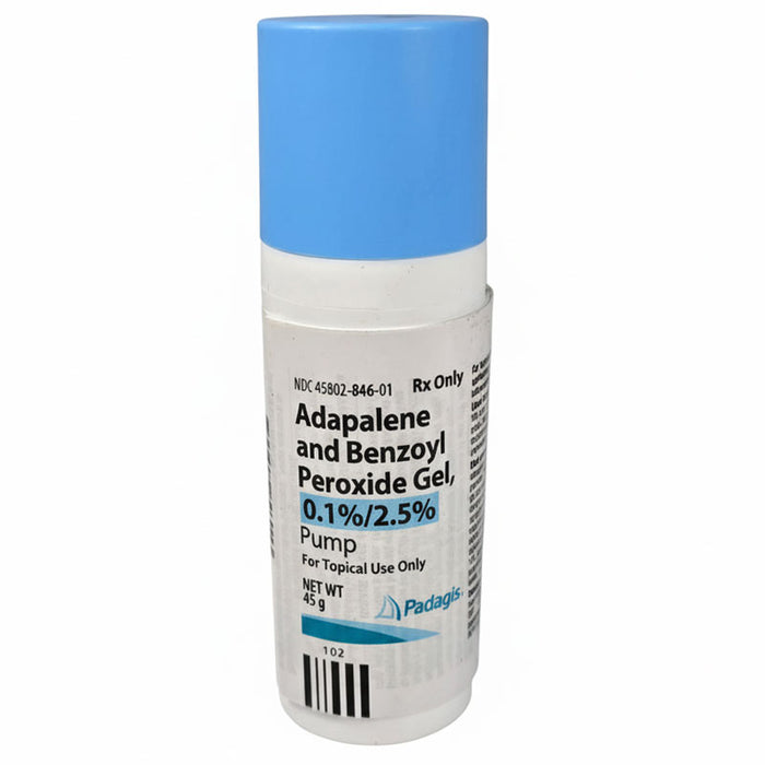 Adapalene and Benzoyl Peroxid Topical Gel Pump Bottle