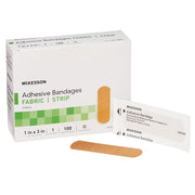 Adhesive Bandages in box by McKesson.