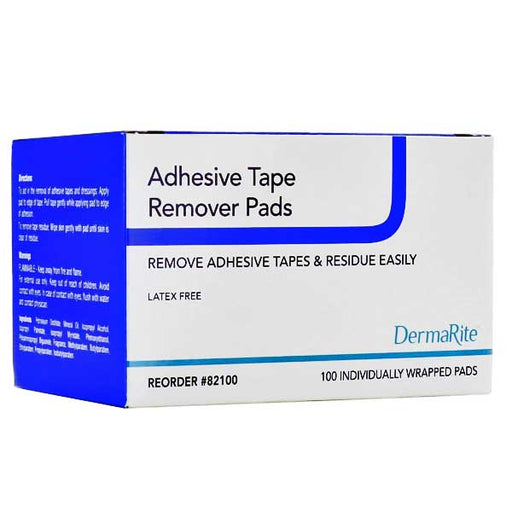 Adhesive Remover Pads by Dermarite 100 Count