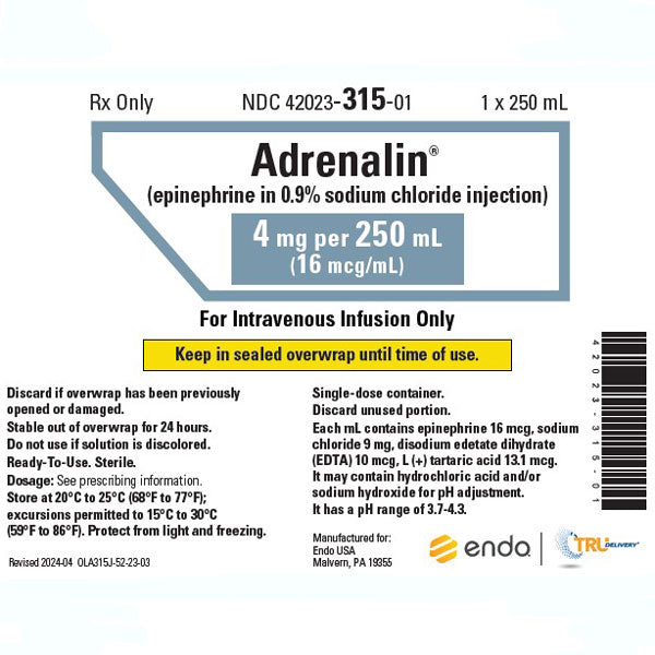 Adrenalin IV Bags: Shock & Allergy Emergency Care — Mountainside
