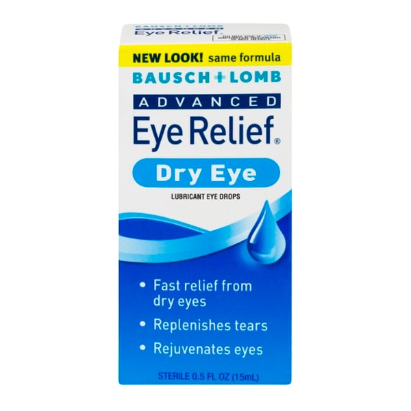 Bausch & Lomb Advanced Eye Relief Dry Eye Lubricant Eye Drops.