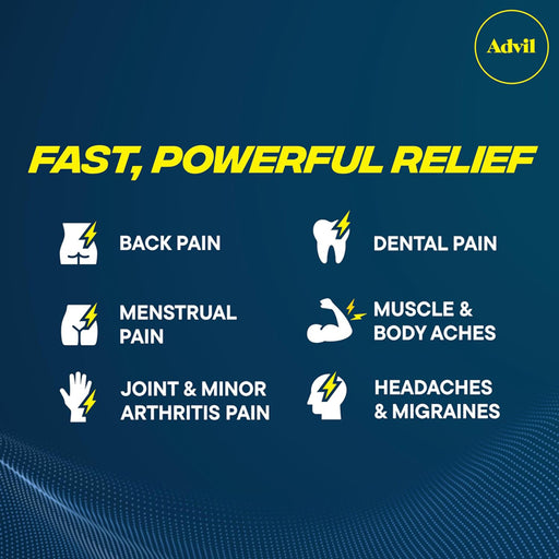 Advil Dual Action Tablets Ibuprofen with Acetaminophen  Provides pain relief for these aliments.