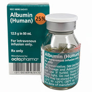 Albumin 25% Human Injection Solution, Plasma Volume Expander by Octapharma 50 mL (Rx) Default Title