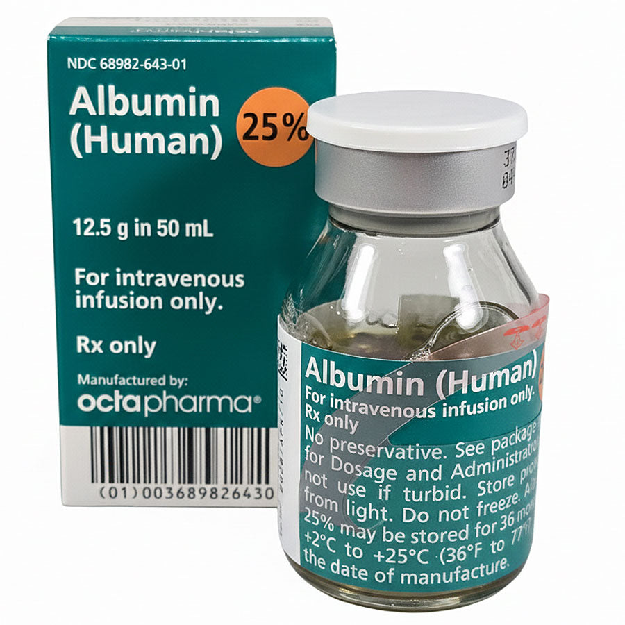 Albumin 25% Human Injection Solution, Plasma Volume Expander by Octapharma 50 mL (Rx)