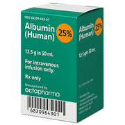 Albumin 25% Human Injection Solution, Plasma Volume Expander by Octapharma 50 mL (Rx) Default Title