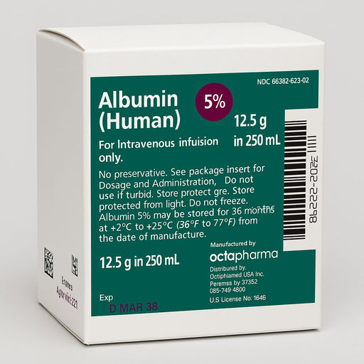 Albumin (Human) 5% in 50 mL IV Solution Vial 250 mL