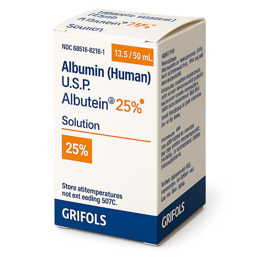 Albutein Human Albumin 25% Injection Single-Dose Plasma Protein Albumin