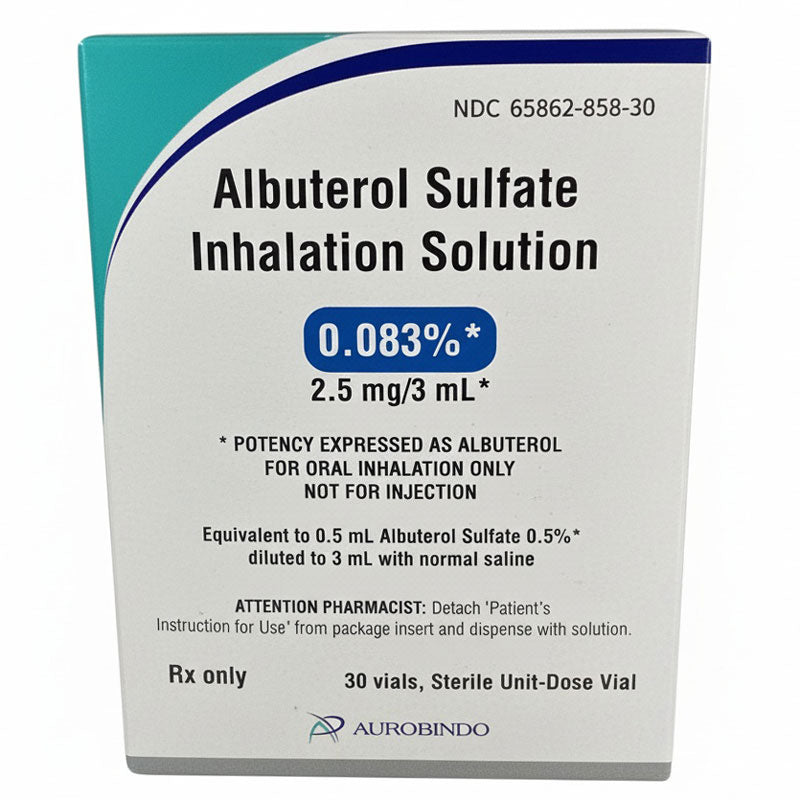 Albuterol Sulfate Inhalation Solution 0_083 Sterile Vials  Aurobindo Pharma USA