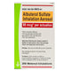 Albuterol Sulfate Inhaler Inhalation Solution 90 mcg Dosage, Aerosol 200 Metered Inhalations (Rx)