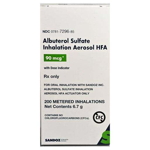 Albuterol Sulfate Inhaler, providing fast relief from asthma symptoms, easing bronchospasms, and enhancing overall respiratory health.