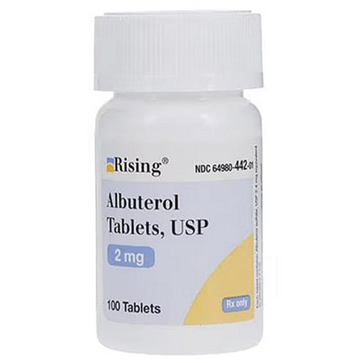 Buy Rising Pharmaceuticals Albuterol Sulfate Tablets 2 mg, 100/Bottle  online at Mountainside Medical Equipment