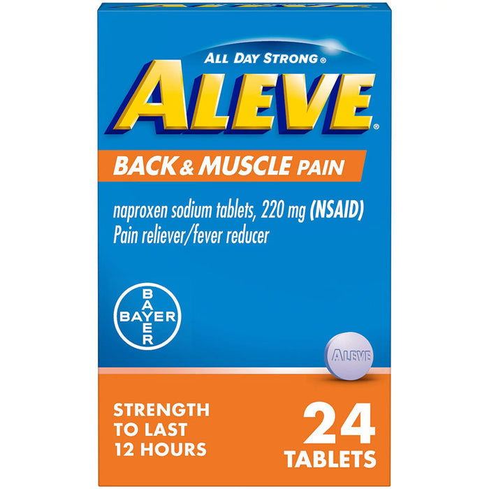 Aleve Back and Muscle Pain Relief Tablets 220 mg by Bayer