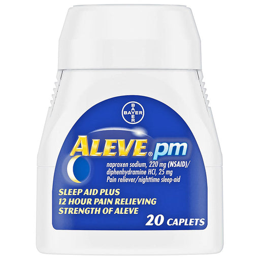Aleve PM Nighttime Sleep-Aid Plus 12-Hour Pain Reliever 20 Count