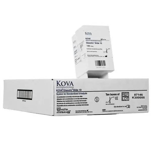Urinalysis Microscope Slides Kova Plastics Glasstic 10-Chamber