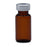 Amber Empty Glass Vials 10 mL with silver cap