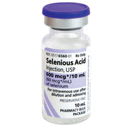 Selenious Acid Injection (Selenium) 600 mcg/mL SDV 10mL x 5/Box