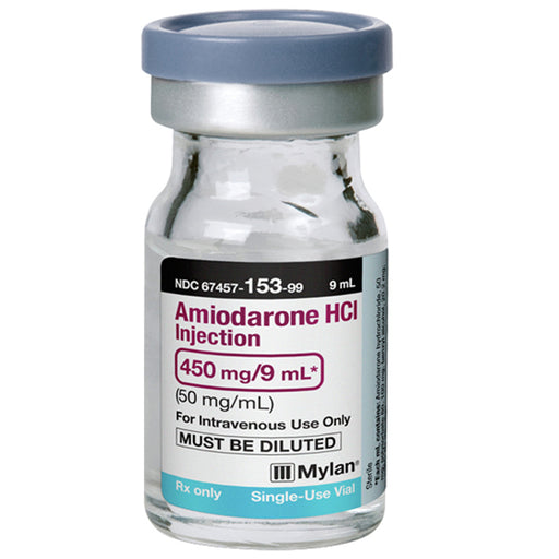 Buy Mylan Institutional Amiodarone Injection 50mg/mL Single-Dose Vial 9 mL, 10/Box - Mylan Institutional  online at Mountainside Medical Equipment