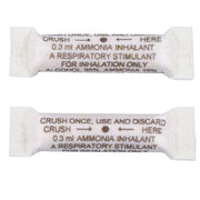 Ammonia Inhalants - Smelling Salts for immediate alertness and respiratory stimulation during workouts.