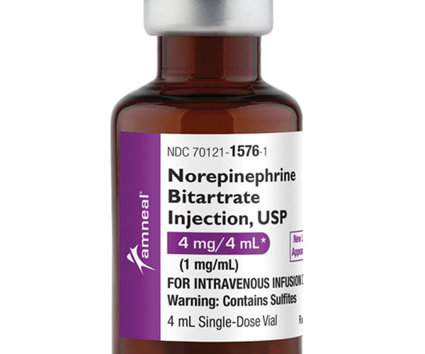 Neorpine Inj Norepinephrine Bitartrate Injection Single-dose 4 mL (10 Pack ...