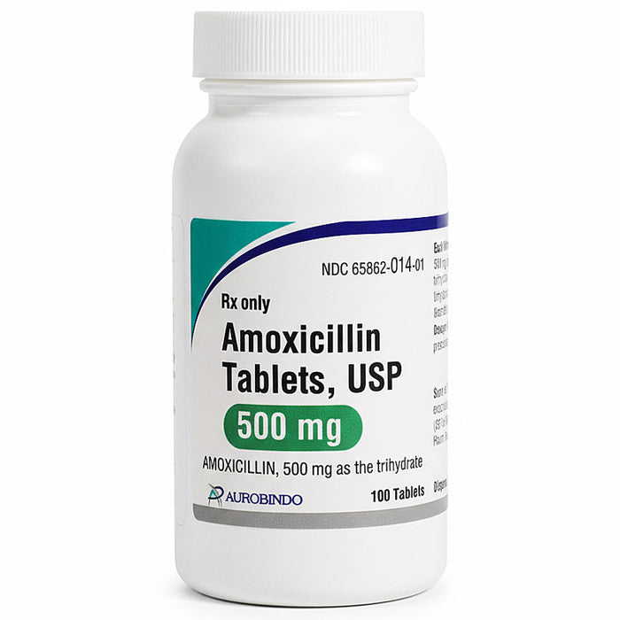 Amoxicillin Tablets 500 mg  by Aurobindo NDC: 65862-0014-01 