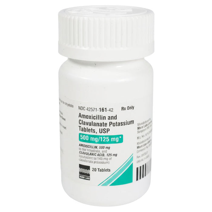 Amoxicillin and Clavuianate Potassium Tablets 500mg Micro Labs USA