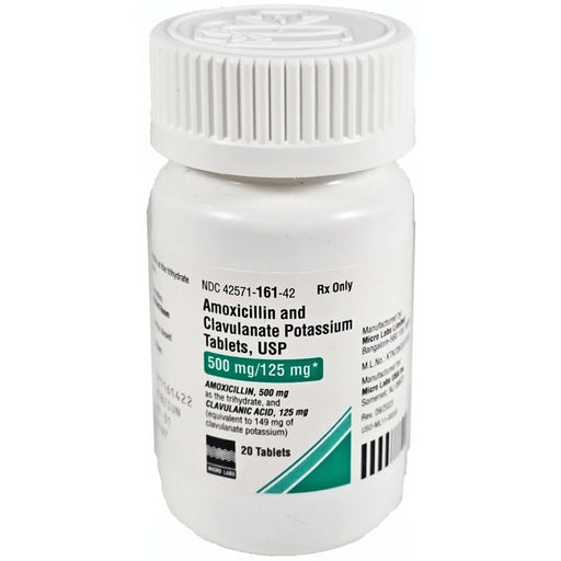Amoxicillin and Clavulanate Potassium Tablets  500 mg by Micro Labs USA