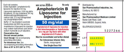 Amphotericin B Liposome 50 mg Per Vial SIngle-Dose Vial 50 mg by Sun Pharmaceutical (RX) Default Title