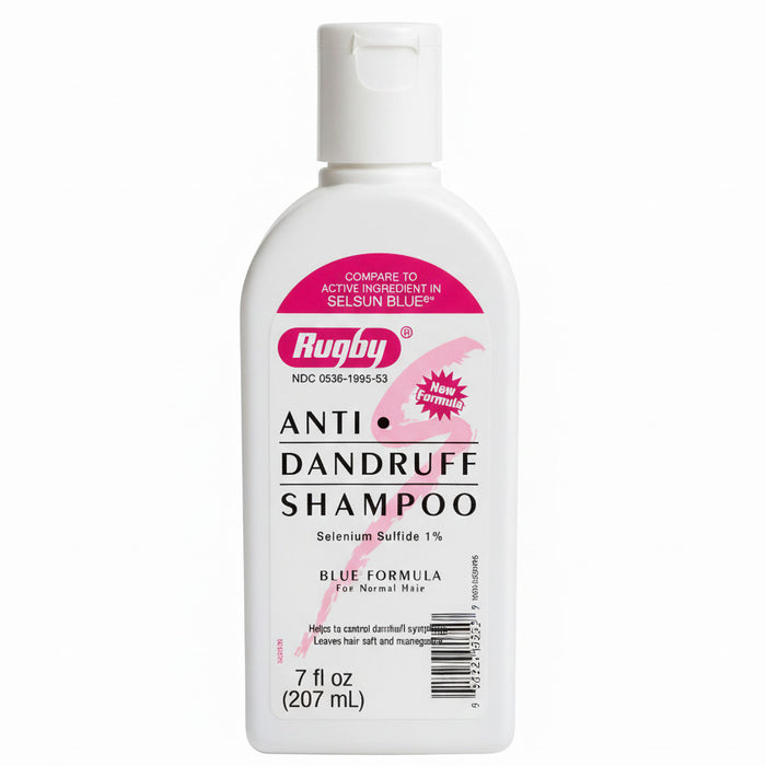 Anti-Dandruff Shampoo with Selenium Sulfide 1%, Blue Formula 7 oz Rubgy
