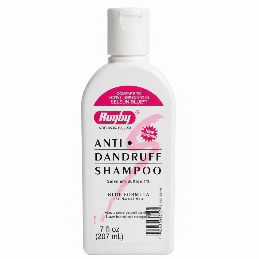 Anti-Dandruff Shampoo with Selenium Sulfide 1%, Blue Formula 7 oz Rubgy