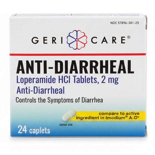 Anti-Diarrheal Relief Tablets Loperamide 2 mg by Gericare