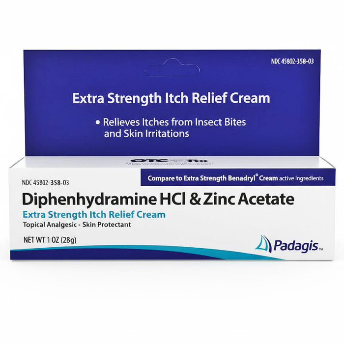 Anti-Itch Cream - Diphenhydramine HCl and Zinc Acetate Cream